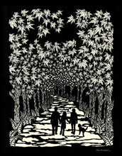 Load image into Gallery viewer, Big Leaf Lane-poster design by paper cut artist Elizabeth VanDuine