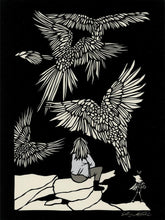 Load image into Gallery viewer, Greeting Card #53 Bird Watcher by Elizabeth VanDuine