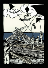 Load image into Gallery viewer, Greeting Card #79 Driftwood Gang by Elizabeth VanDuine