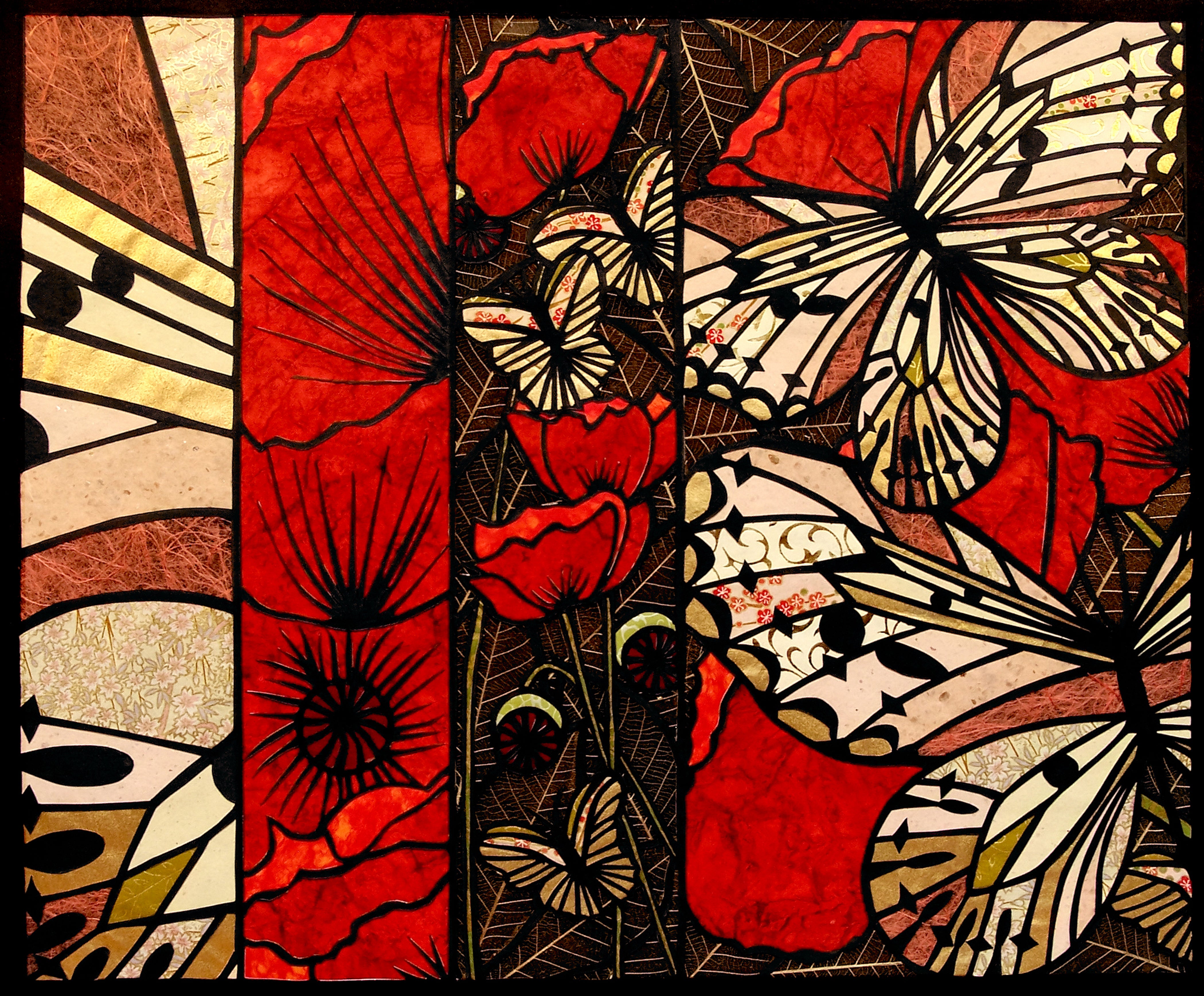 11" x 14" Poster # 22 Poppy Butterfly